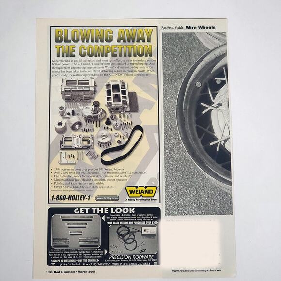 Spotter's Guide Wire Wheels Pictorial Print Ad 2001 Rod & Custom Magazine 8.5x11 - Picture 4 of 9